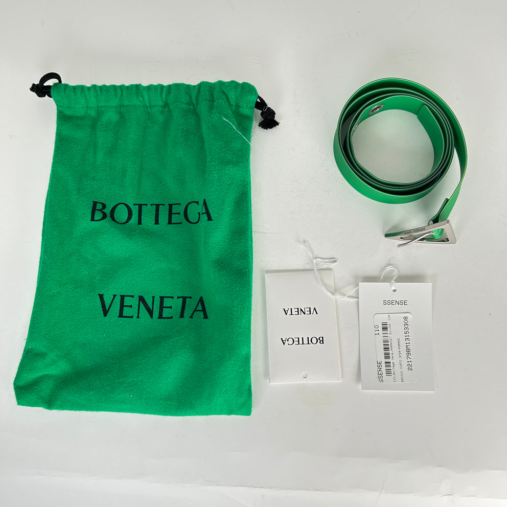 Bottega Veneta Skinny Rubber Belt Size 42