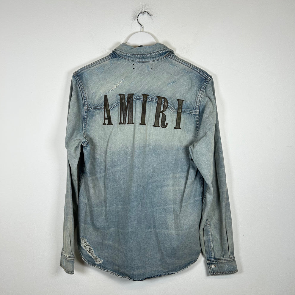 Amiri Denim Button-Up Shirt Size S
