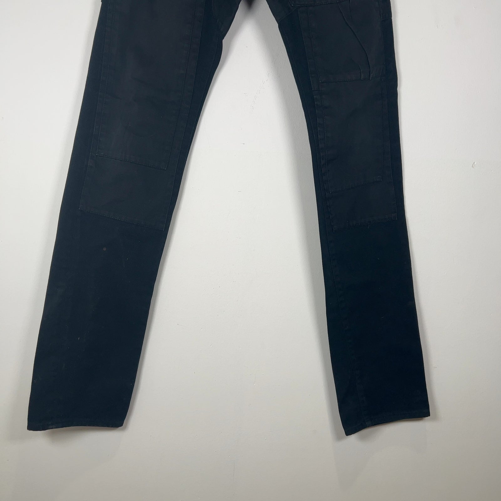 Dior AW07 'Navigate' Patchwork Black Jeans Size 29