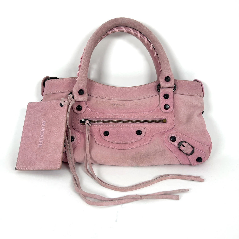 Balenciaga Small Suede Le City Bag