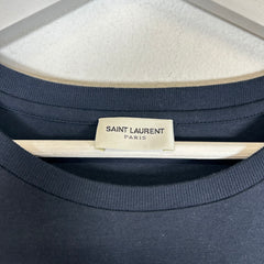 Saint Laurent Navy Reverse Tee Size M