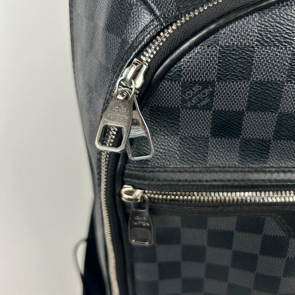 Louis Vuitton Black Damier Michael Backpack