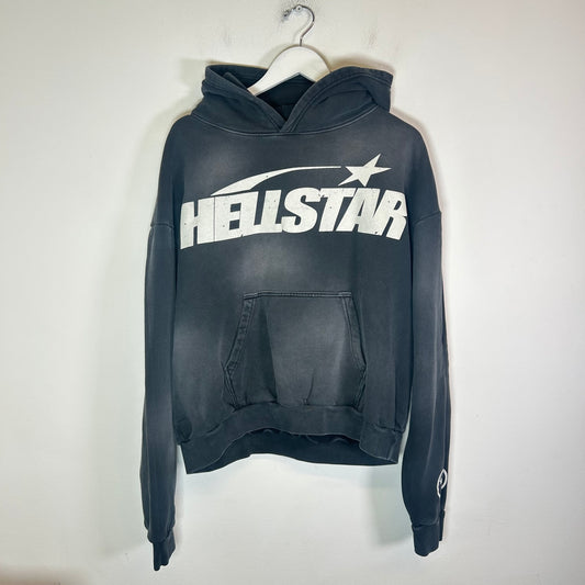 Hellstar Black Uniform Logo Hoodie Size M