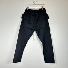 Rick Owens Black Nylon Creatch Cargos Size M
