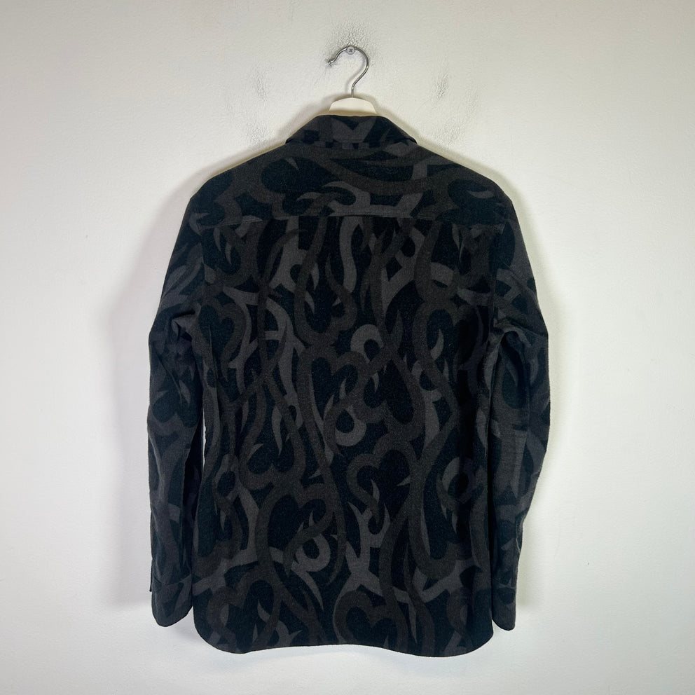 Number (N)ine AW04 Tribal Print Button-Up Shirt Size 3