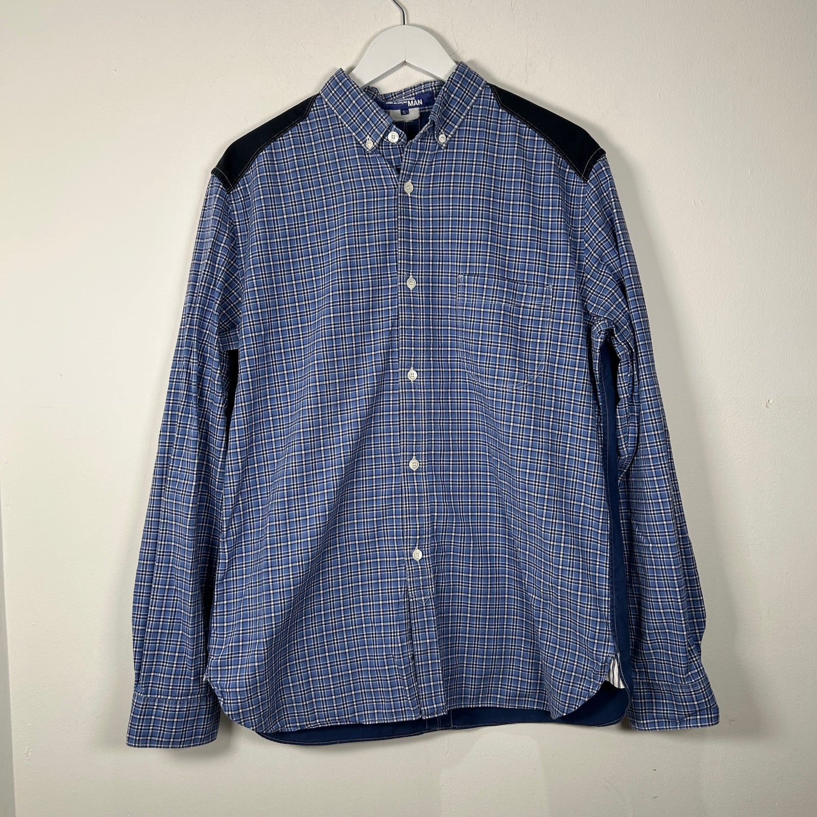 Junya Watanabe Plaid Patchwork Shirt Size L
