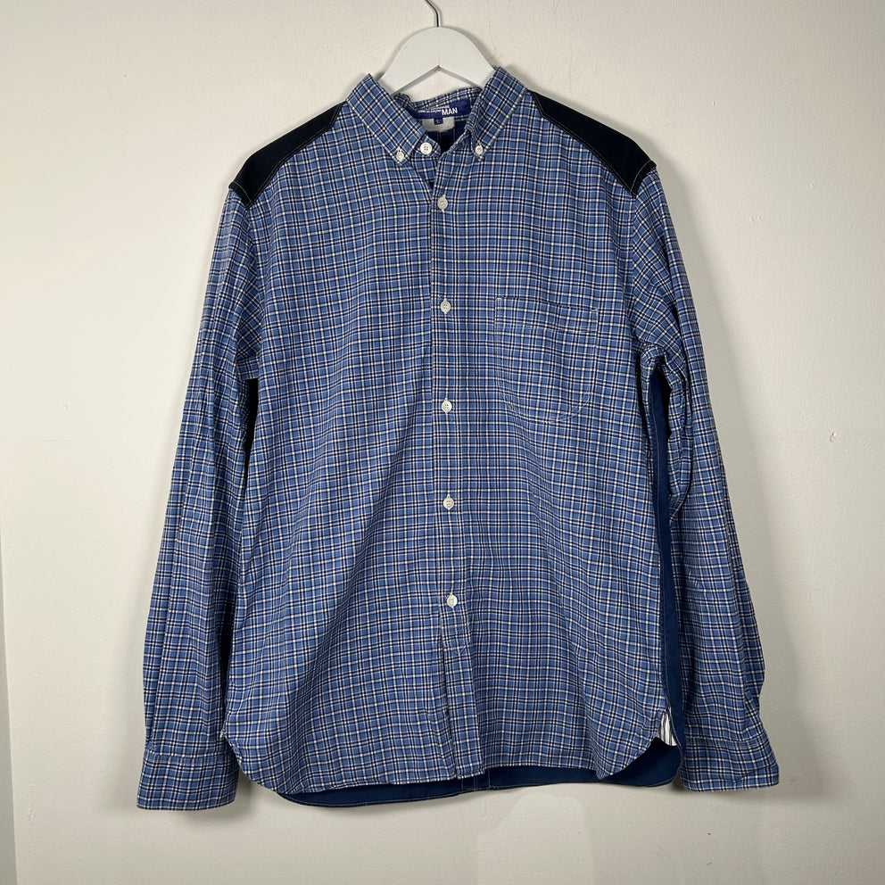 Junya Watanabe Plaid Patchwork Shirt Size L