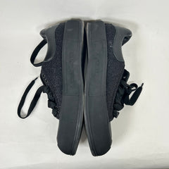 Alexander McQueen Black Glitter Low Sneaker Size 12