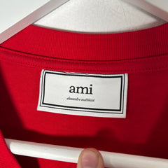 Ami Heart Logo Red T-Shirt Size L