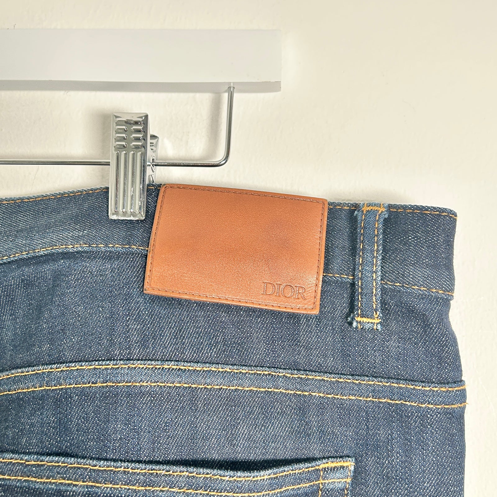 Dior Blue Oblique Denim Jeans Size 38
