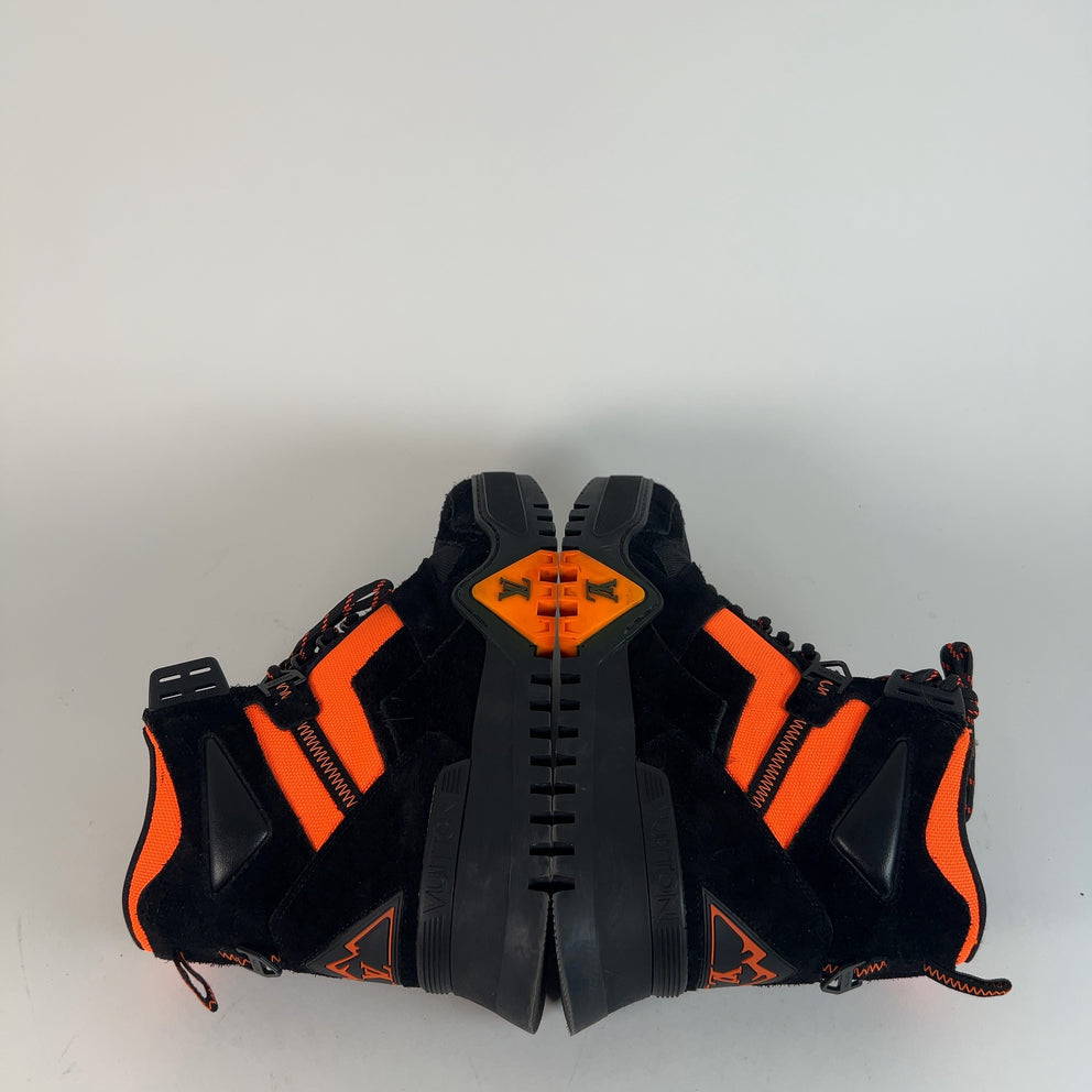 Louis Vuitton Orange/Black Hiking Trainer Boots