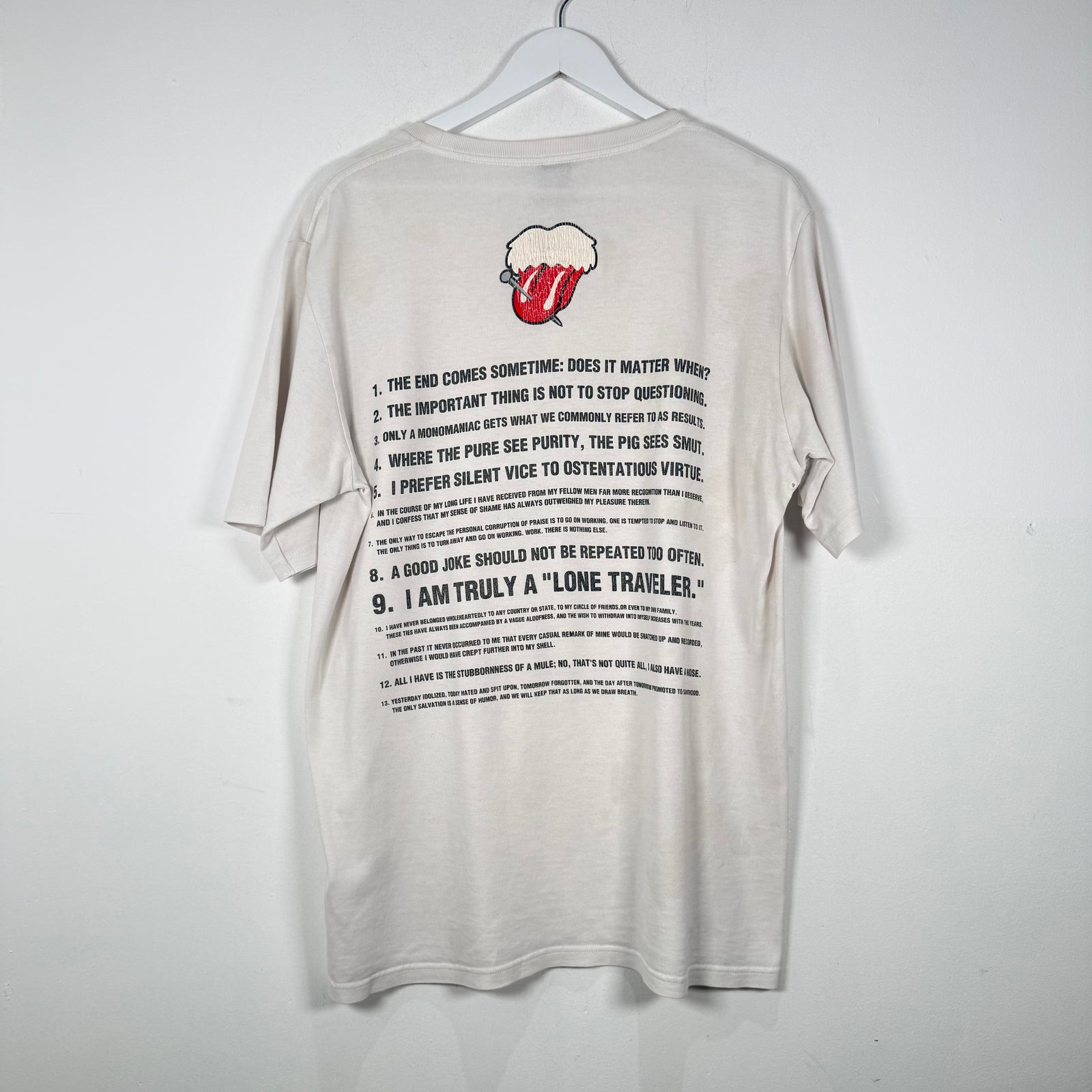 Number (N)ine Rolling Stones Tongue graphic T-Shirt Size 5