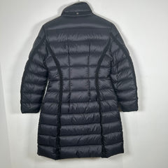 Moncler Hermine Giubbotto Black Long Down Jacket Size 2