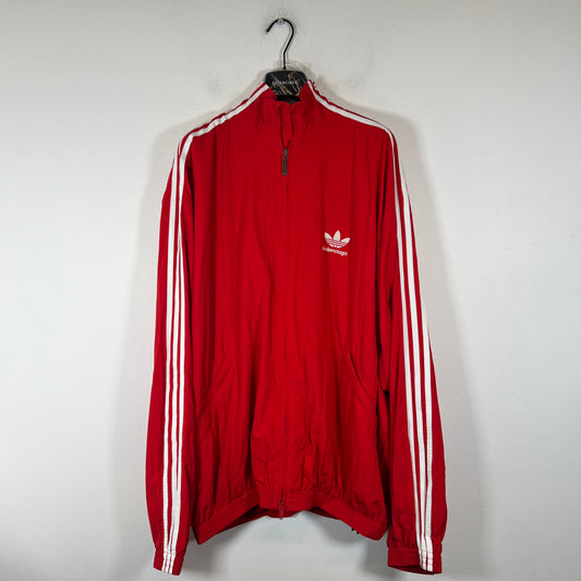 Balenciaga x Adidas Red Striped Nylon Track Jacket Size 3