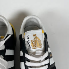 Lanvin Black/Yellow Clay Low Top Sneaker Size 39