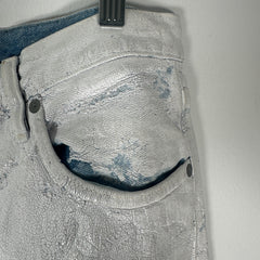 Maison Margiela White Painted Jeans Size 32
