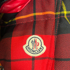 Moncler Red Plaid Liberation Puffer Vest Size 00