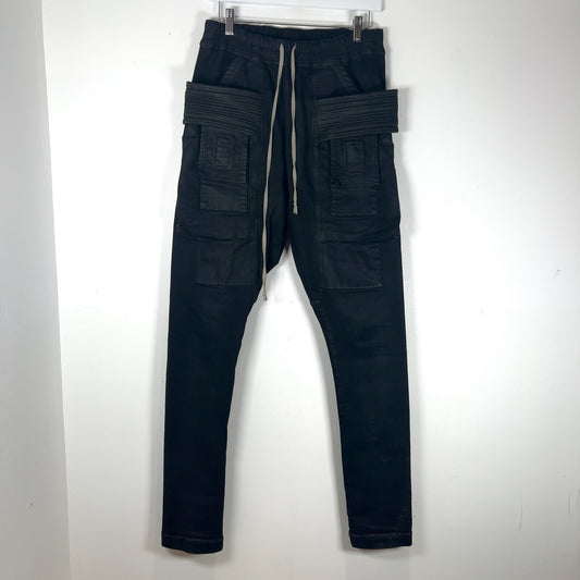 Rick Owens DRKSHDW Waxed Creatch Cargos