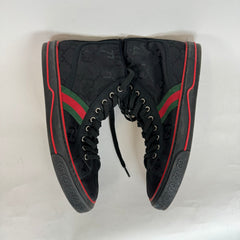 Gucci Black Tennis 1977 High Top Sneaker Size 9