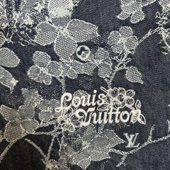 Louis Vuitton Floral Jacquard Denim Shorts Size 32