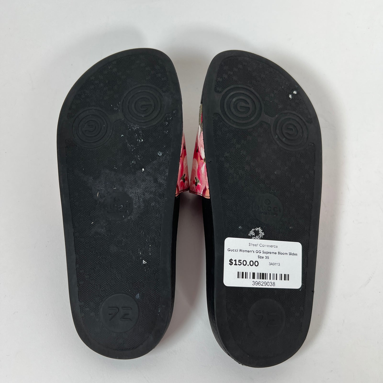 Gucci Women's GG Supreme Bloom Slides Size 35