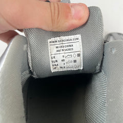 Balenciaga Metallic Grey Tracks Size 40
