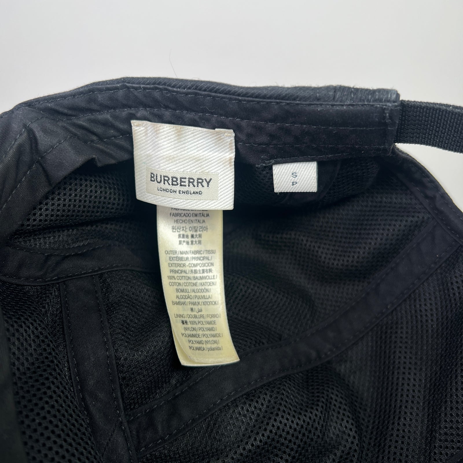 Burberry Patch Logo Camp Cap