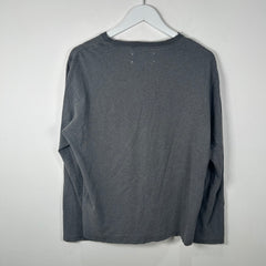 Maison Margiela Grey V-Neck Long-Sleeve Shirt Size M