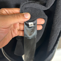 Balenciaga Black Sticker Zip-Up Hoodie Size M