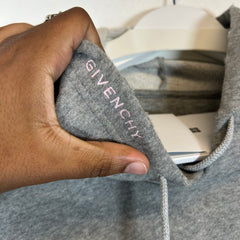 Givenchy Grey Destroyed Hoodie Size M
