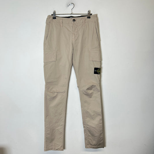 Stone Island Beige Skinny Cargo Pants Size 29