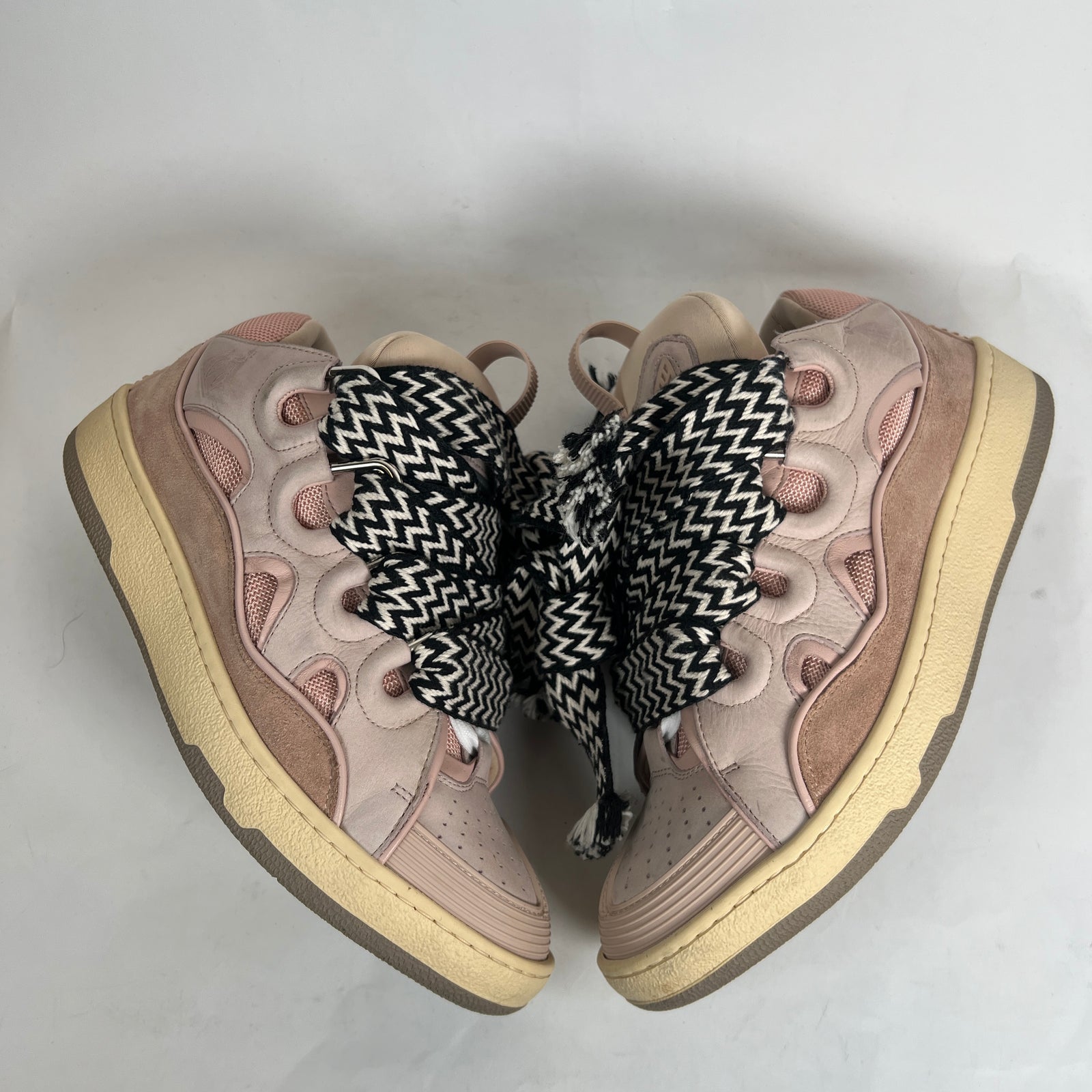 Lanvin Pink Curb Sneaker Size 42