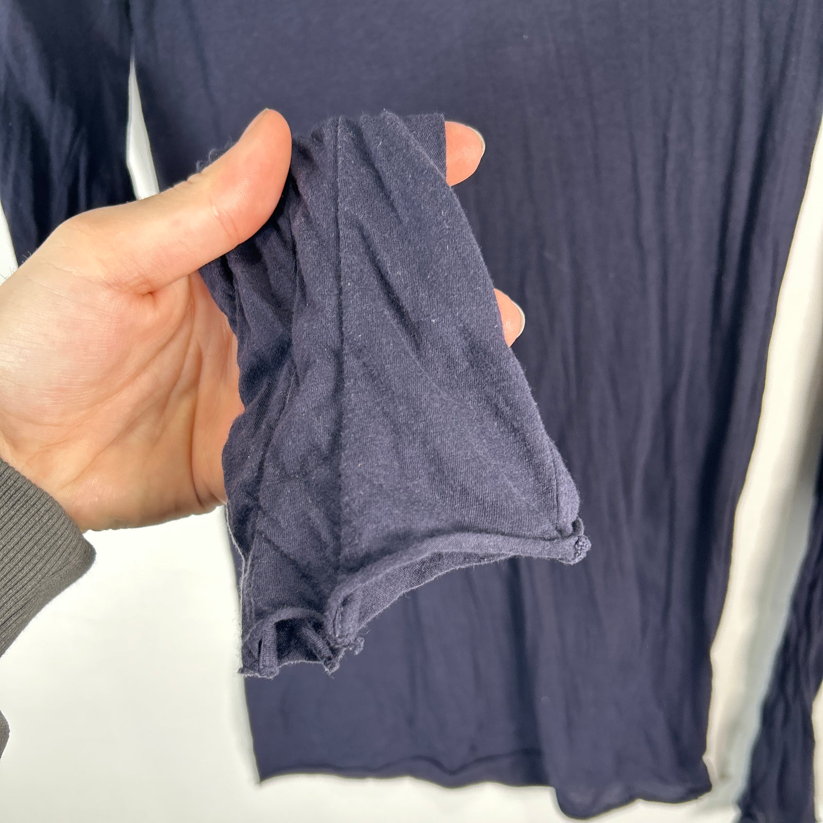 Rick Owens Purple Cotton Long-Sleeve Size M