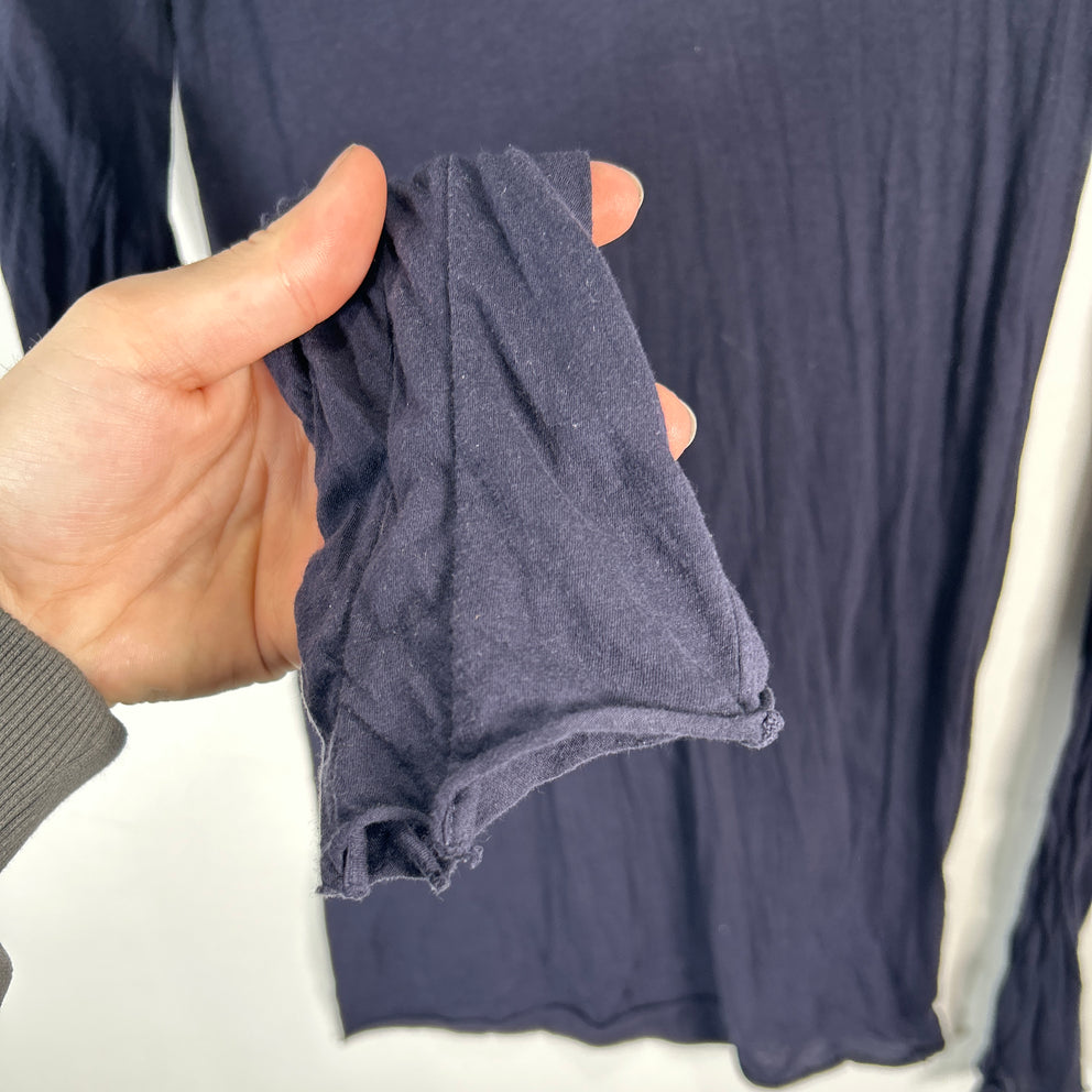 Rick Owens Purple Cotton Long-Sleeve Size M