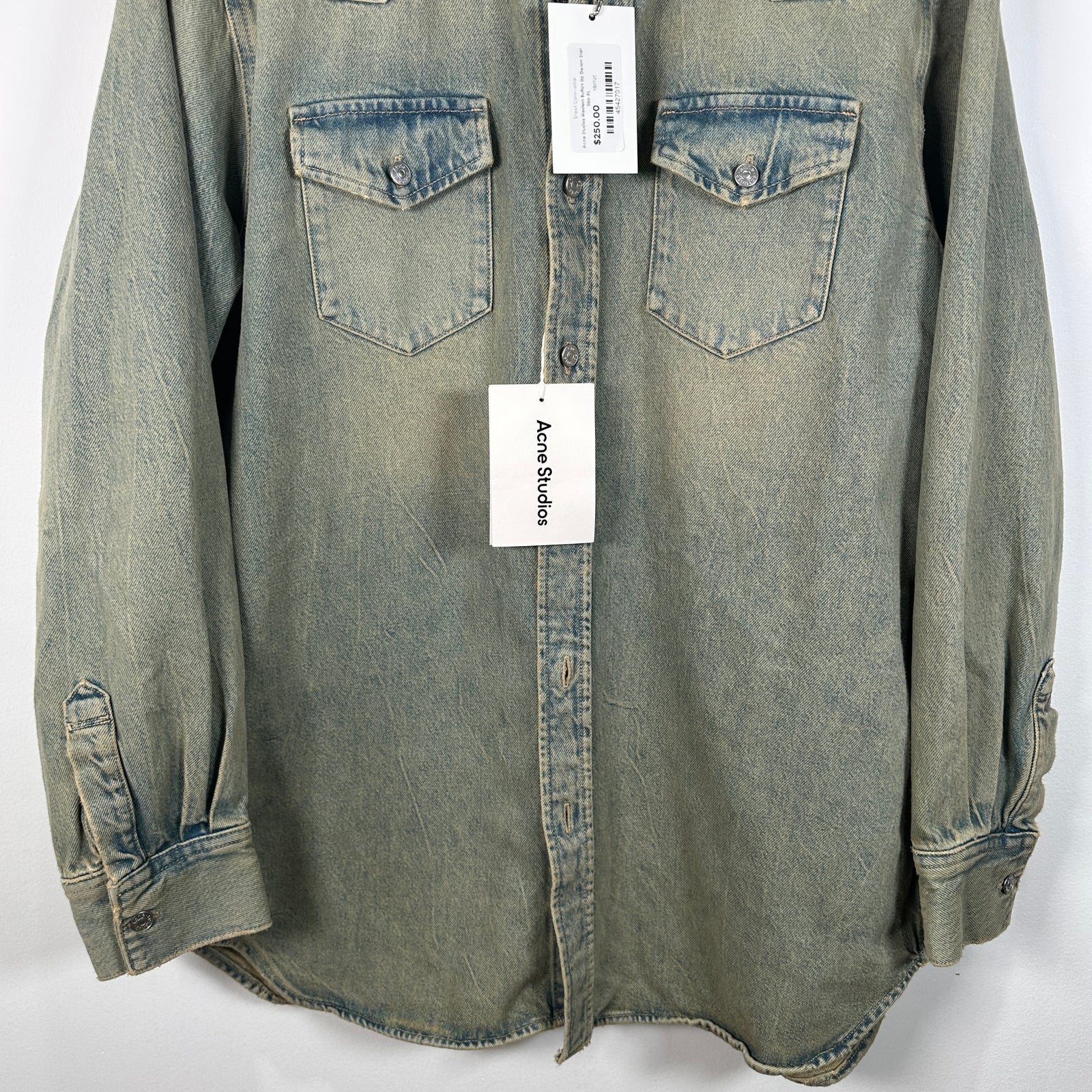Acne Studios Western Button Up Denim Shirt Size XL
