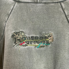 House Of Errors Washed Green Embroidered Hoodie Size XL
