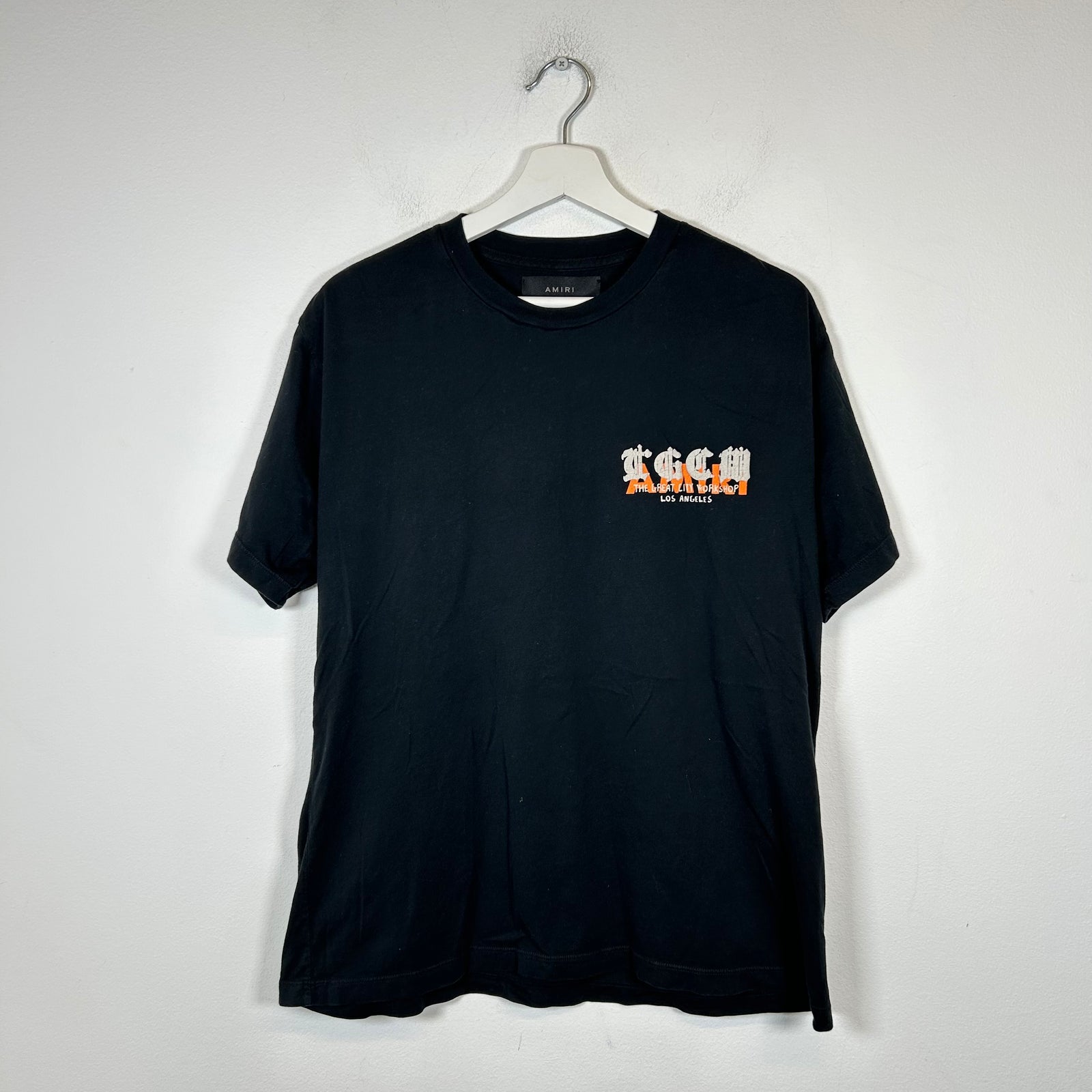 Amiri Black 'TGCW' Logo T-Shirt Size S