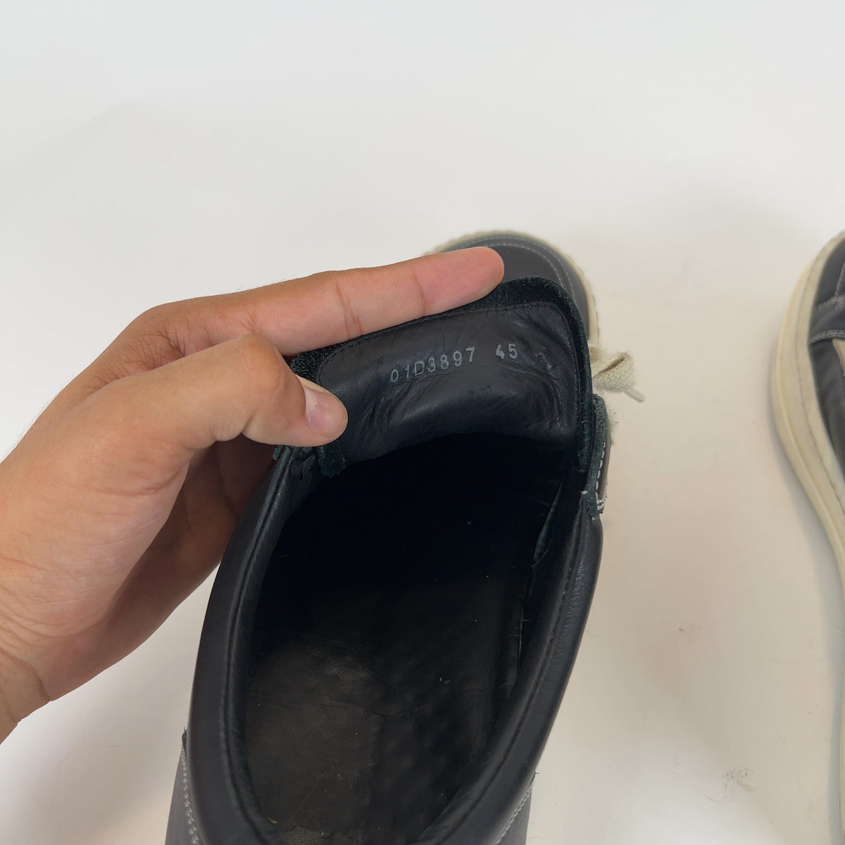 Rick Owens Black Mainline Vintage Low-Top Sneakers