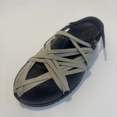 Rick Owens Mega-Lace Sabot Leather Sandals