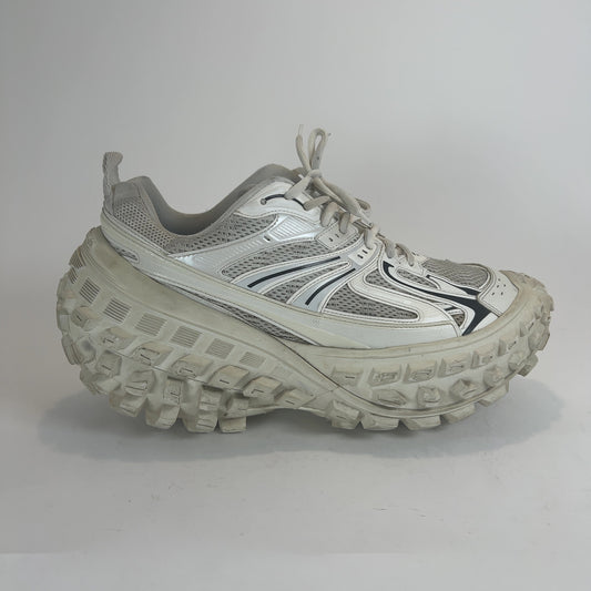 Balenciaga Eggshell Contrast Defender Lowtop Sneakers