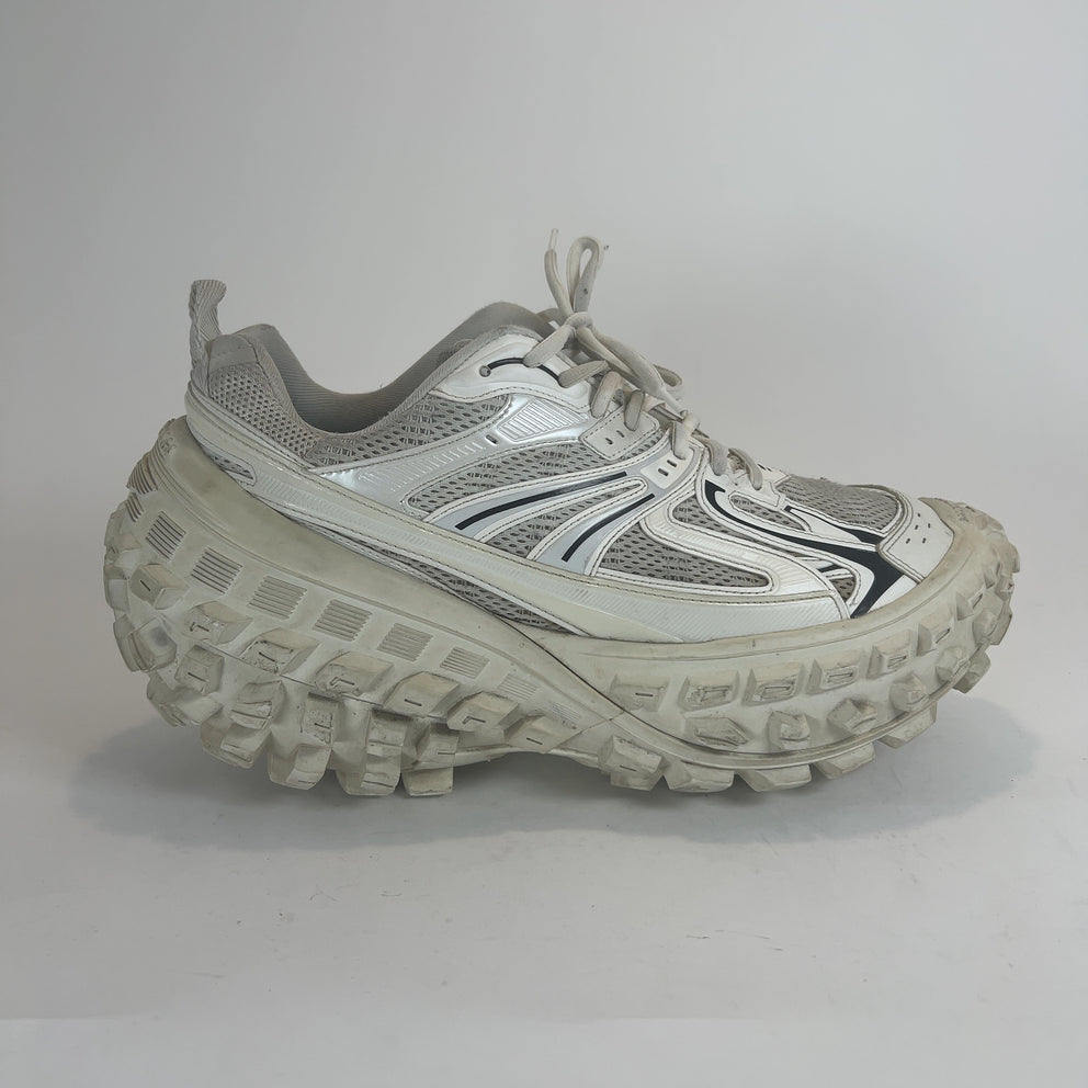 Balenciaga Eggshell Contrast Defender Lowtop Sneakers