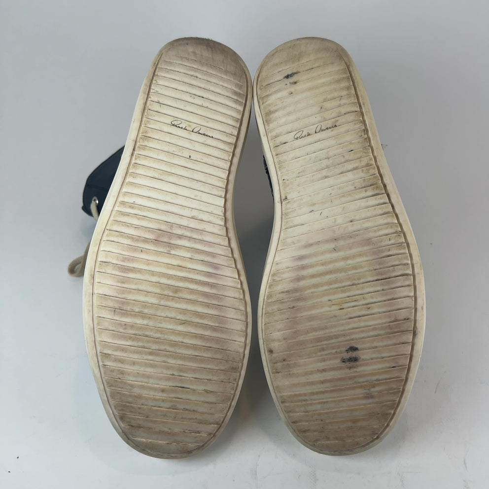 Rick Owens Leather Ramone Hightop Sneakers