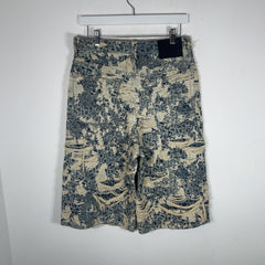 Acne Studios Distressed Monogram Denim Shorts