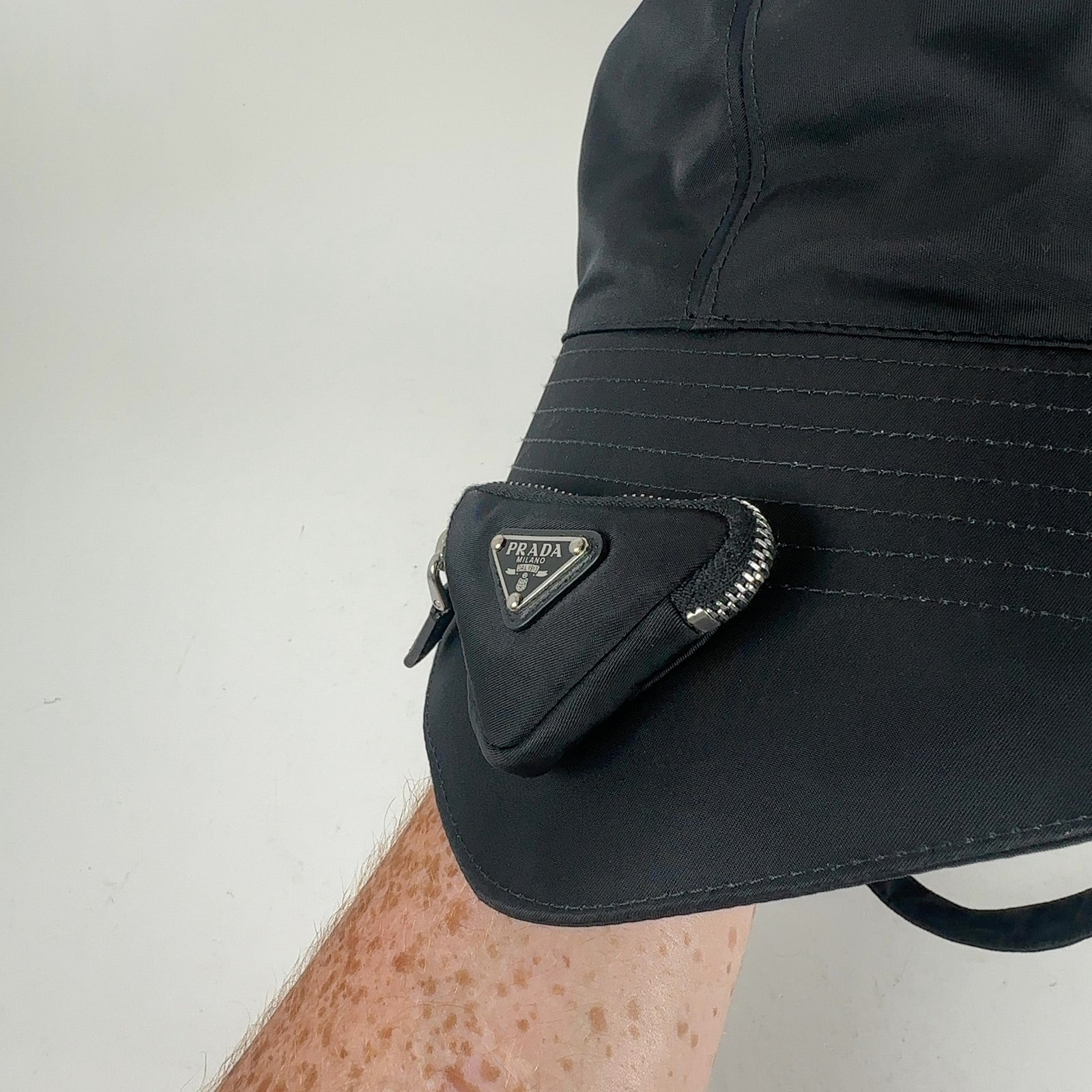 Prada Pouch Re-Nylon Bucker Hat