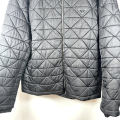 Prada Plaque Logo Quilted Puffer Jacket