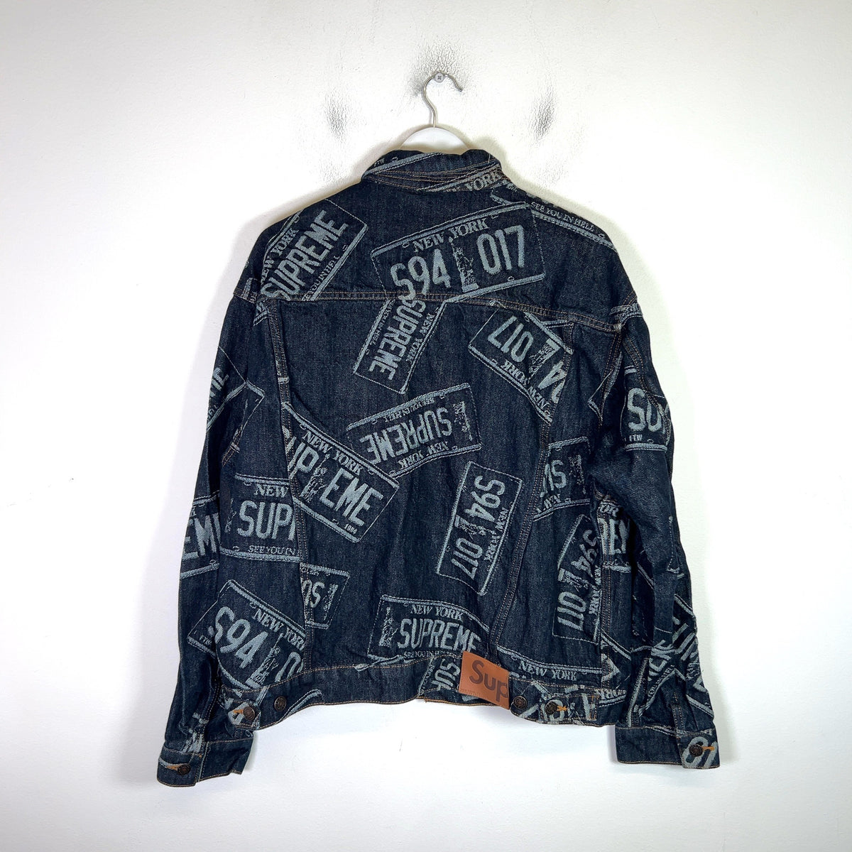Supreme SS26 License Plate Denim Trucker Jacket
