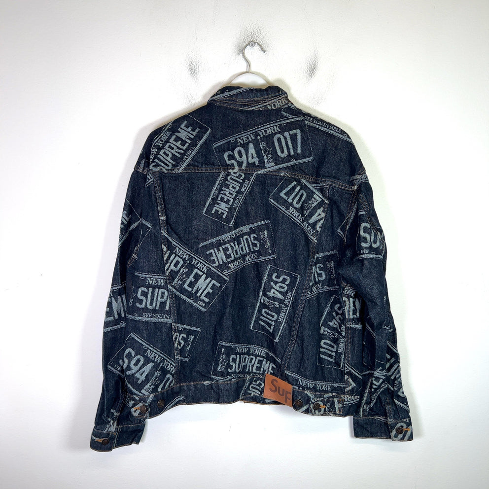 Supreme SS26 License Plate Denim Trucker Jacket