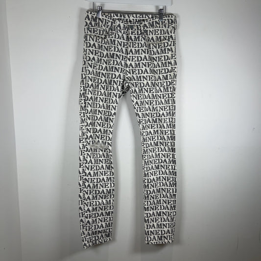 Hysteric Glamour 'Damned' Allover Script Jeans