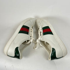 Gucci White Web Ace Sneaker Size GG 8.5