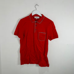 Ferragamo Orange Logo Pocket Polo Shirt Size S